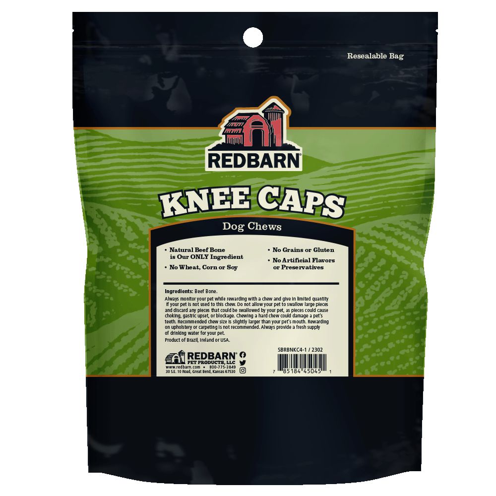 RedBarn  Knee Caps 4pk  Bones 7oz/198g